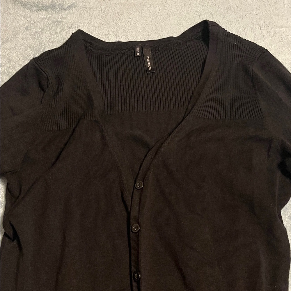 Maurices Black Cardigan Sweater - Picture 4 of 4
